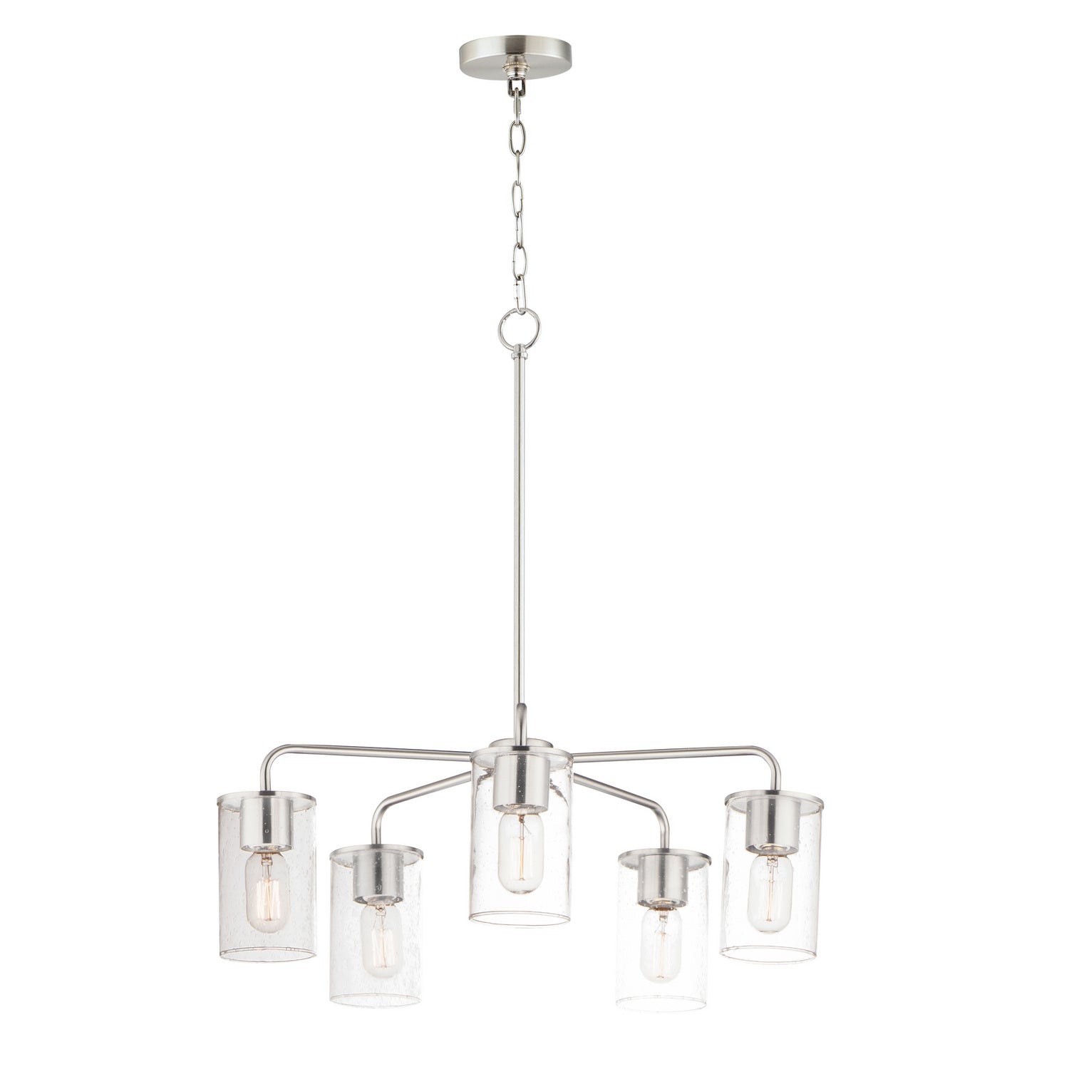 Maxim - 11846CDSN - Five Light Chandelier - Sleek - Satin Nickel