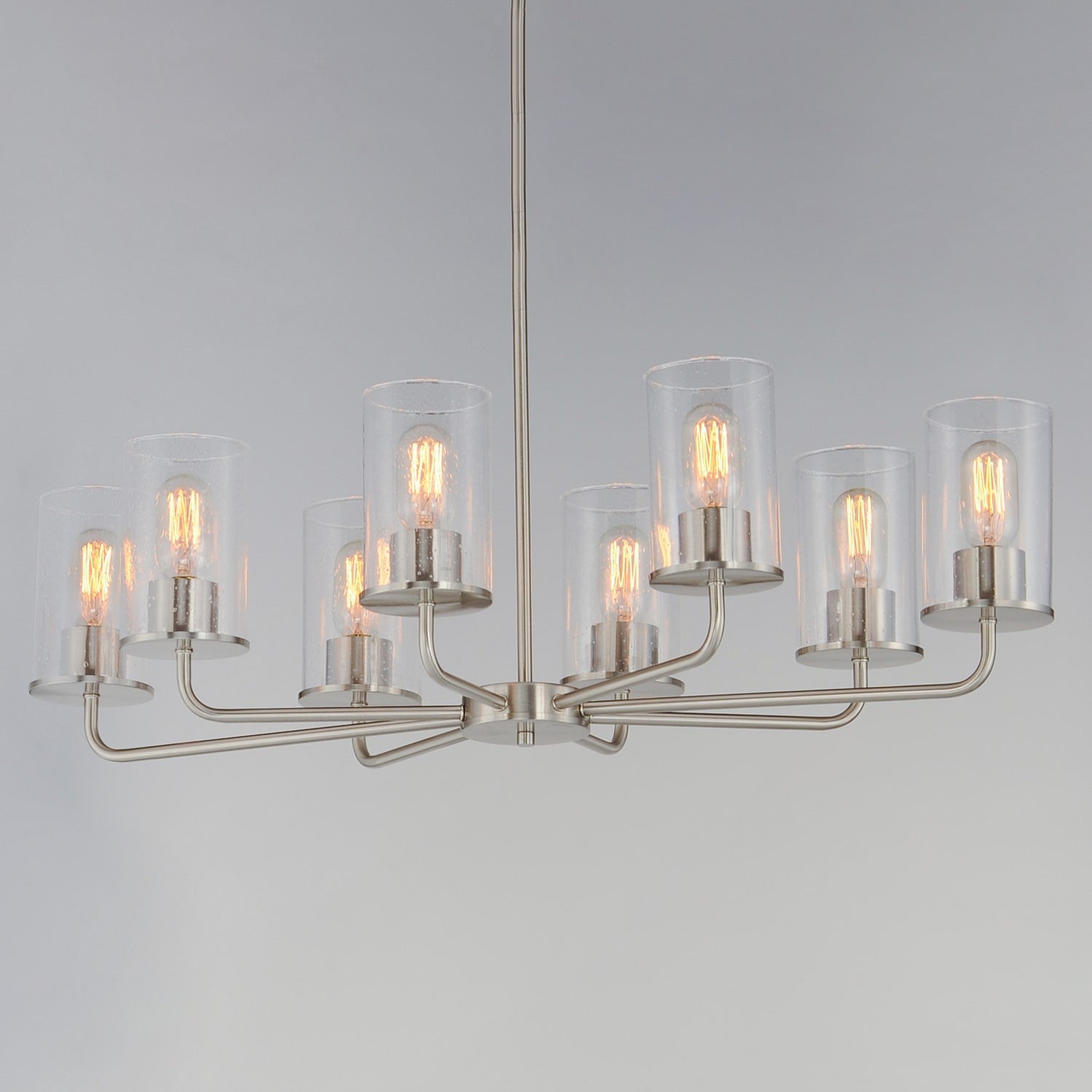 Maxim - 11848CDSN - Eight Light Chandelier - Sleek - Satin Nickel