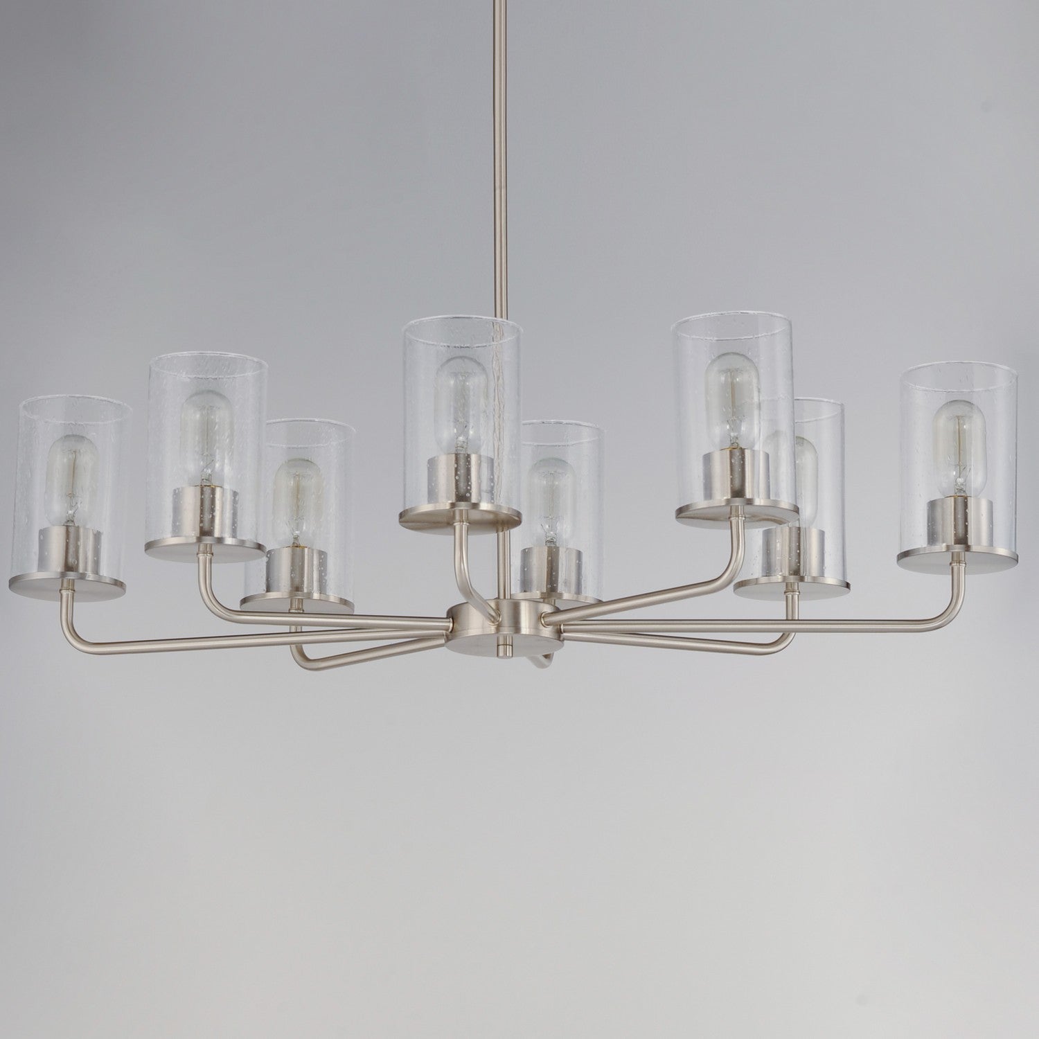 Maxim - 11848CDSN - Eight Light Chandelier - Sleek - Satin Nickel