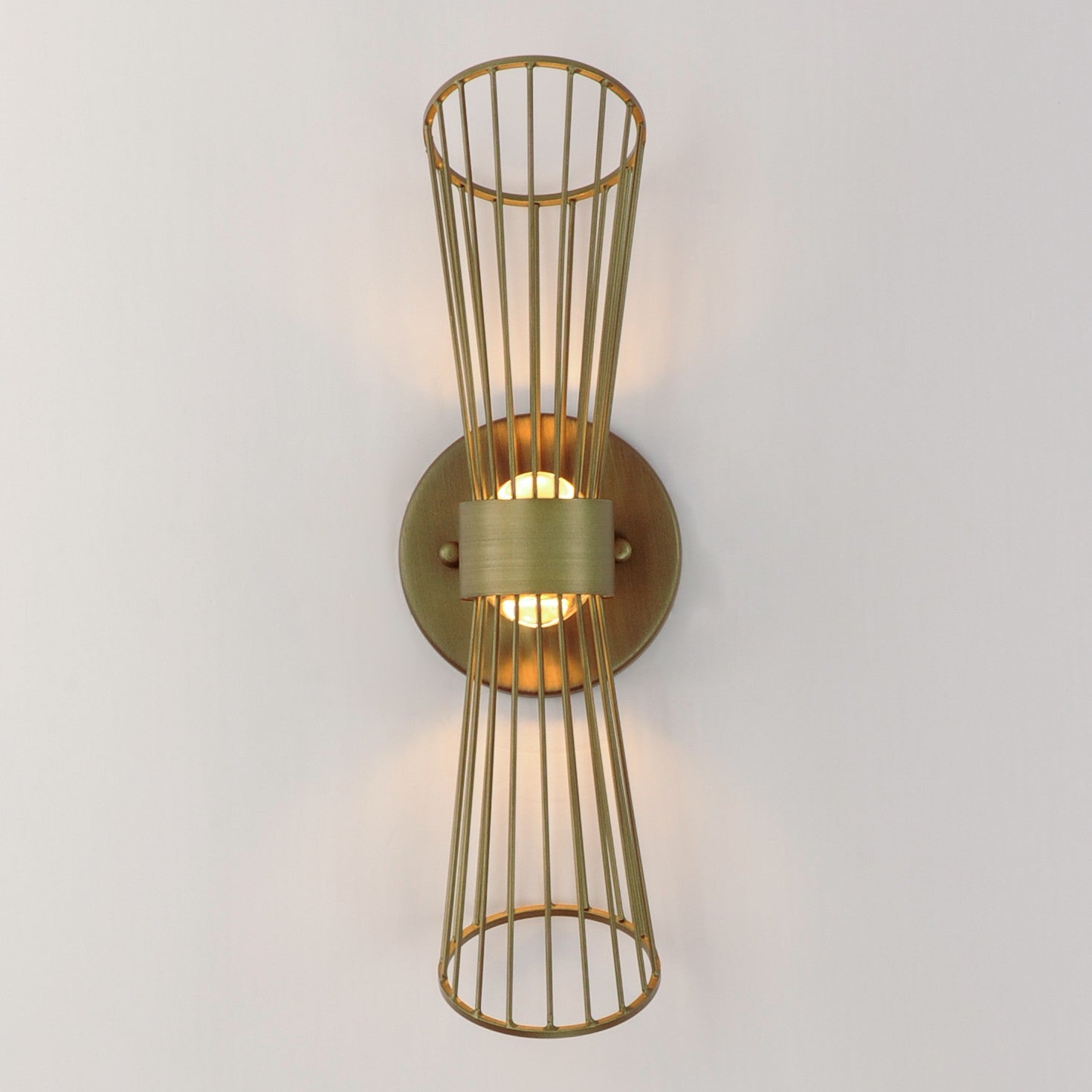 Maxim - 24171NAB - LED Wall Sconce - Zeta - Natural Aged Brass