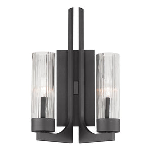 Maxim - 30311CRAR - Two Light Wall Sconce - Delos - Anthracite