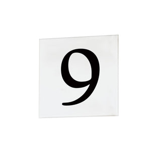 Maxim - 53666WT - Square Tile - Address - White