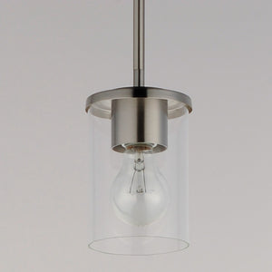 Maxim - 90200CLSN - One Light Mini Pendant - Corona - Satin Nickel