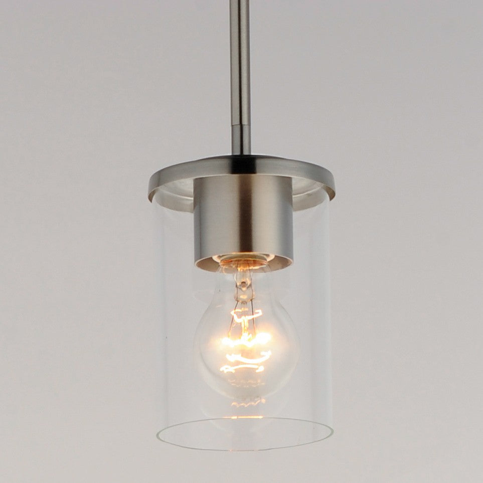 Maxim - 90200CLSN - One Light Mini Pendant - Corona - Satin Nickel