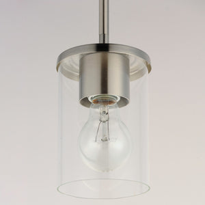 Maxim - 90200CLSN - One Light Mini Pendant - Corona - Satin Nickel