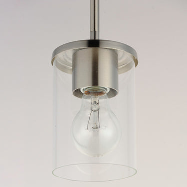 Maxim - 90200CLSN - One Light Mini Pendant - Corona - Satin Nickel