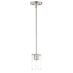 Maxim - 91840CDSN - One Light Mini Pendant - Sleek - Satin Nickel