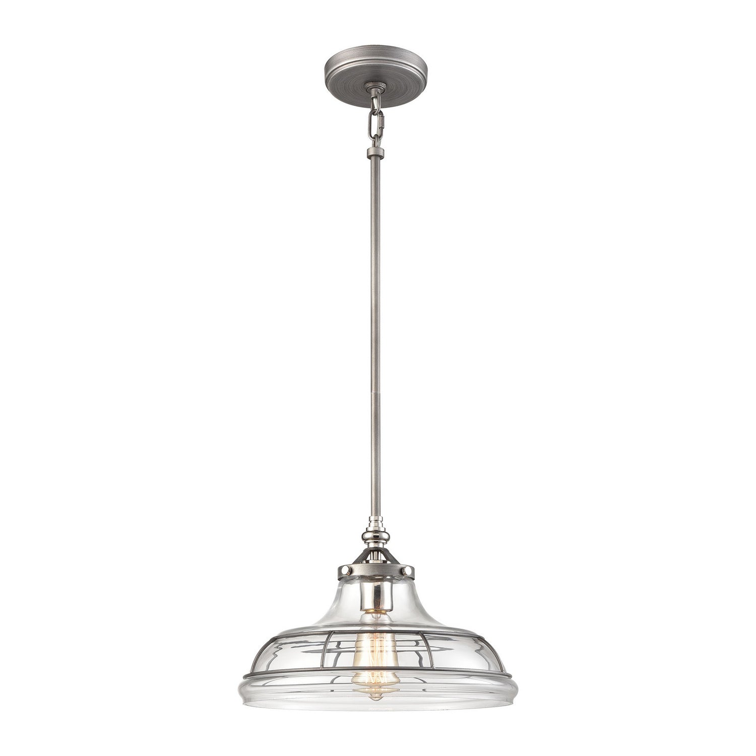 ELK Home - 69244/1 - One Light Pendant - Dunkirk - Weathered Zinc