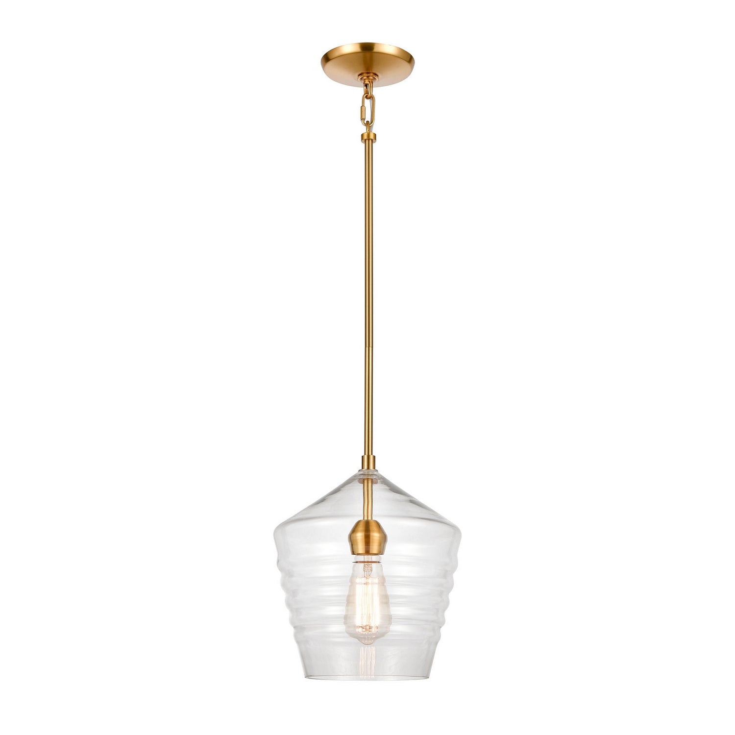 ELK Home - 69255/1 - One Light Mini Pendant - Konis - Satin Brass