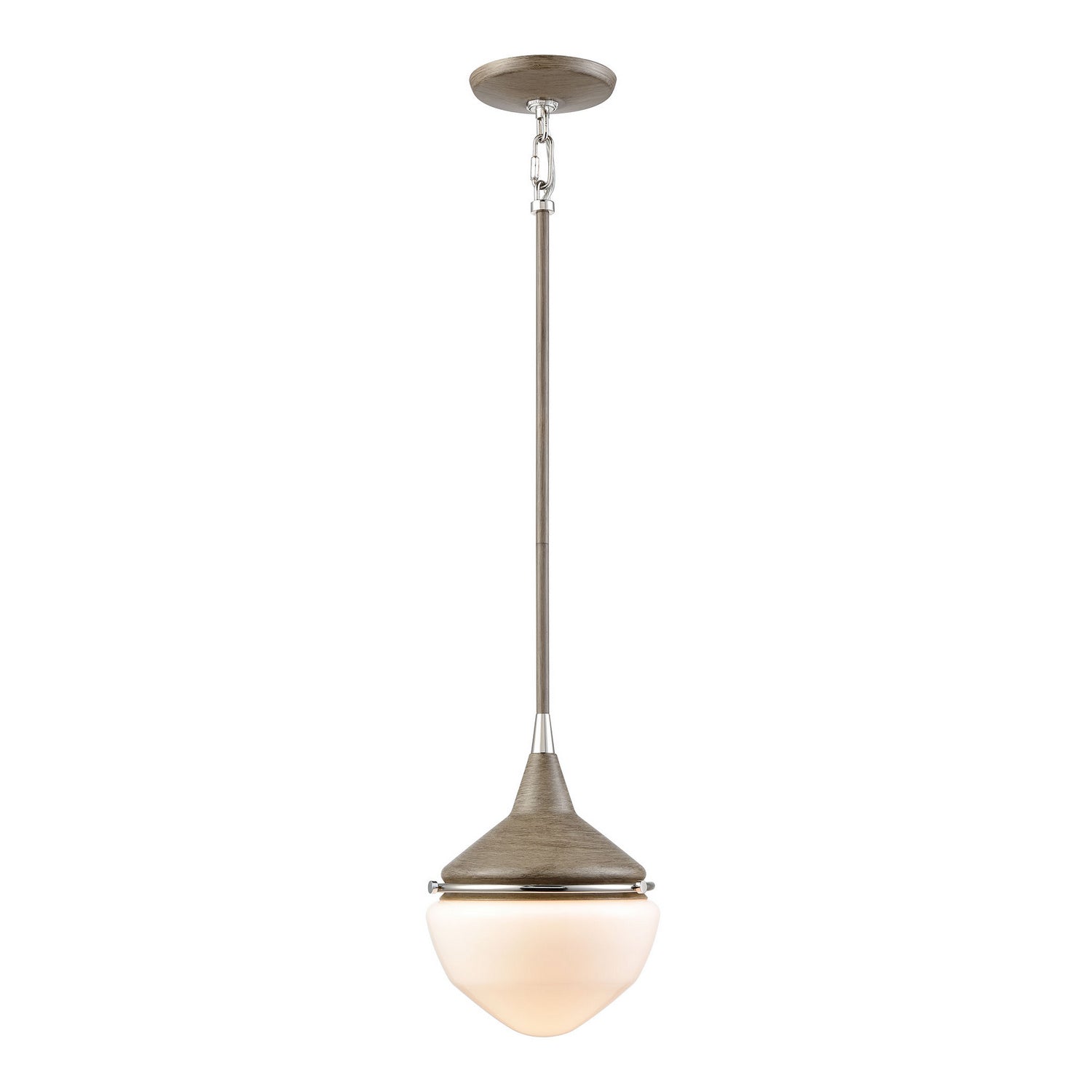 ELK Home - 69274/1 - One Light Mini Pendant - Mid Century Schoolhouse - Pecan