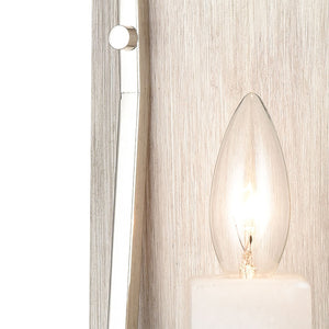 ELK Home - 69340/1 - One Light Wall Sconce - White Stone - Polished Nickel