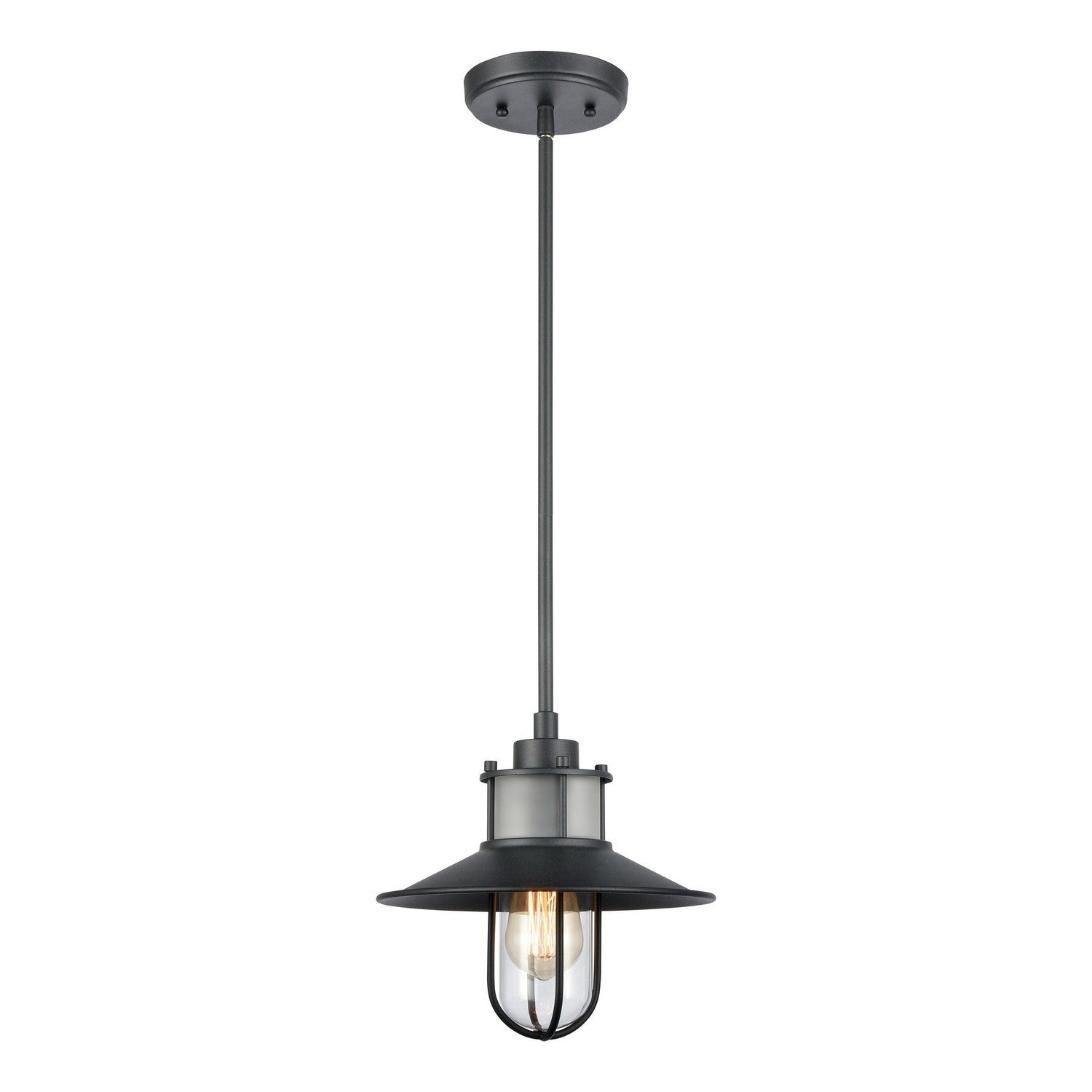 ELK Home - 69375/1 - One Light Outdoor Pendant - Coastal Farm - Charcoal