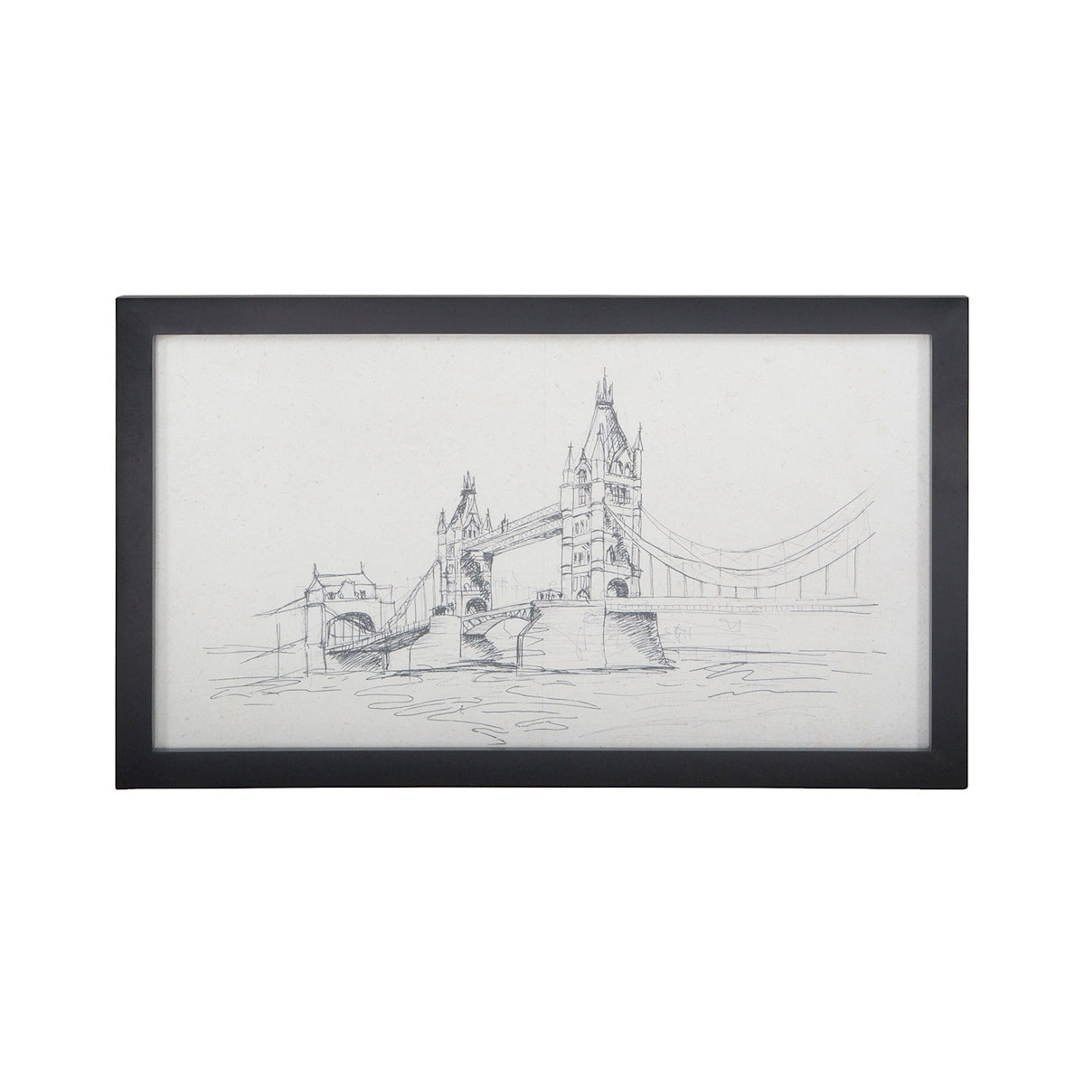 ELK Home - 7011-570 - Wall Decor - Tower Bridge - White