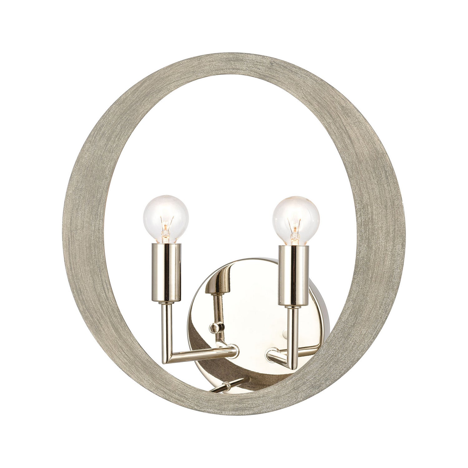 ELK Home - 82064/2 - Two Light Wall Sconce - Retro Rings - Sandy Beechwood