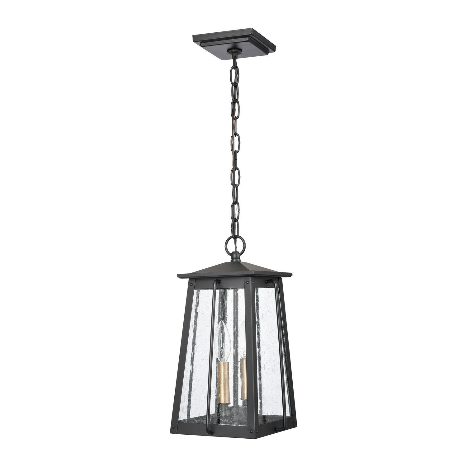 ELK Home - 83405/2 - Two Light Outdoor Pendant - Kirkdale - Matte Black