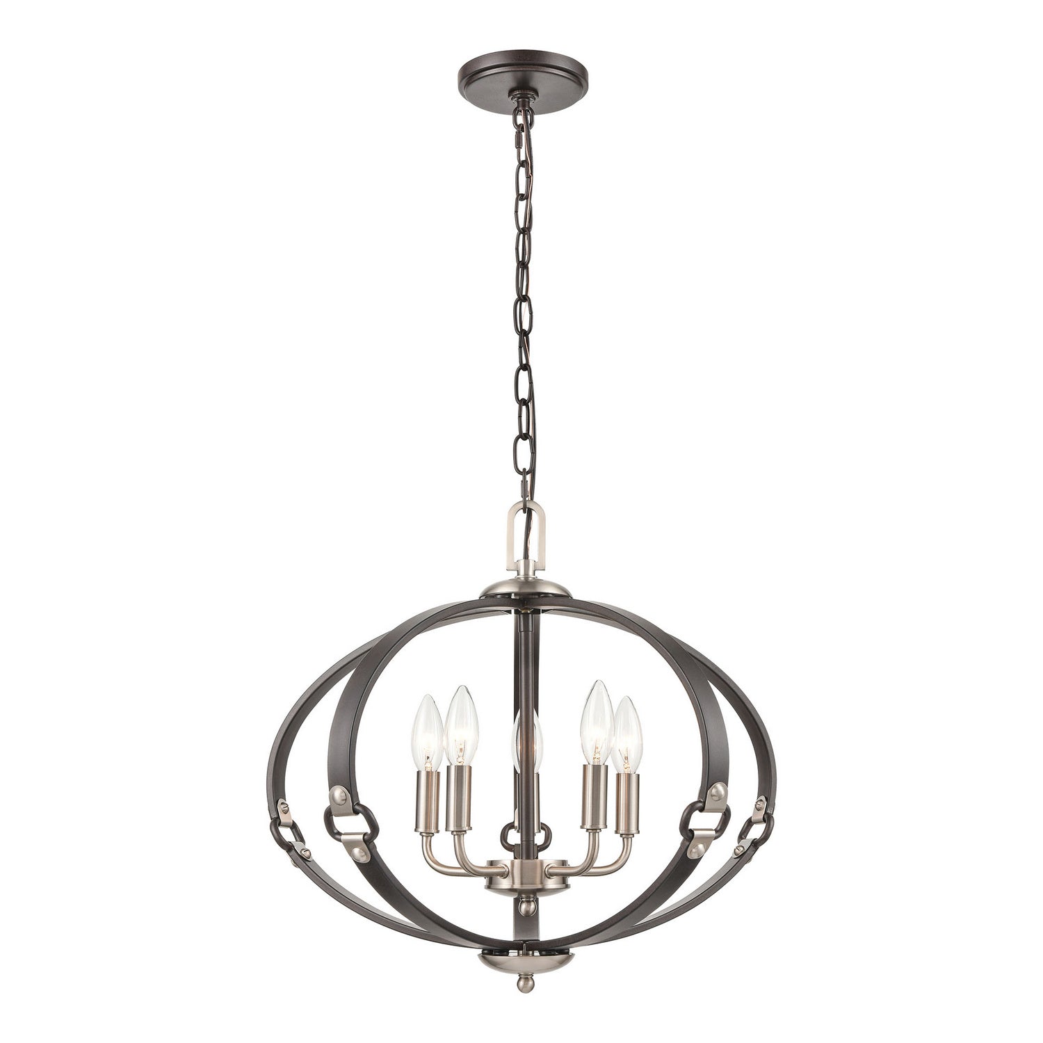 ELK Home - 83449/5 - Five Light Chandelier - Armstrong Grove - Espresso