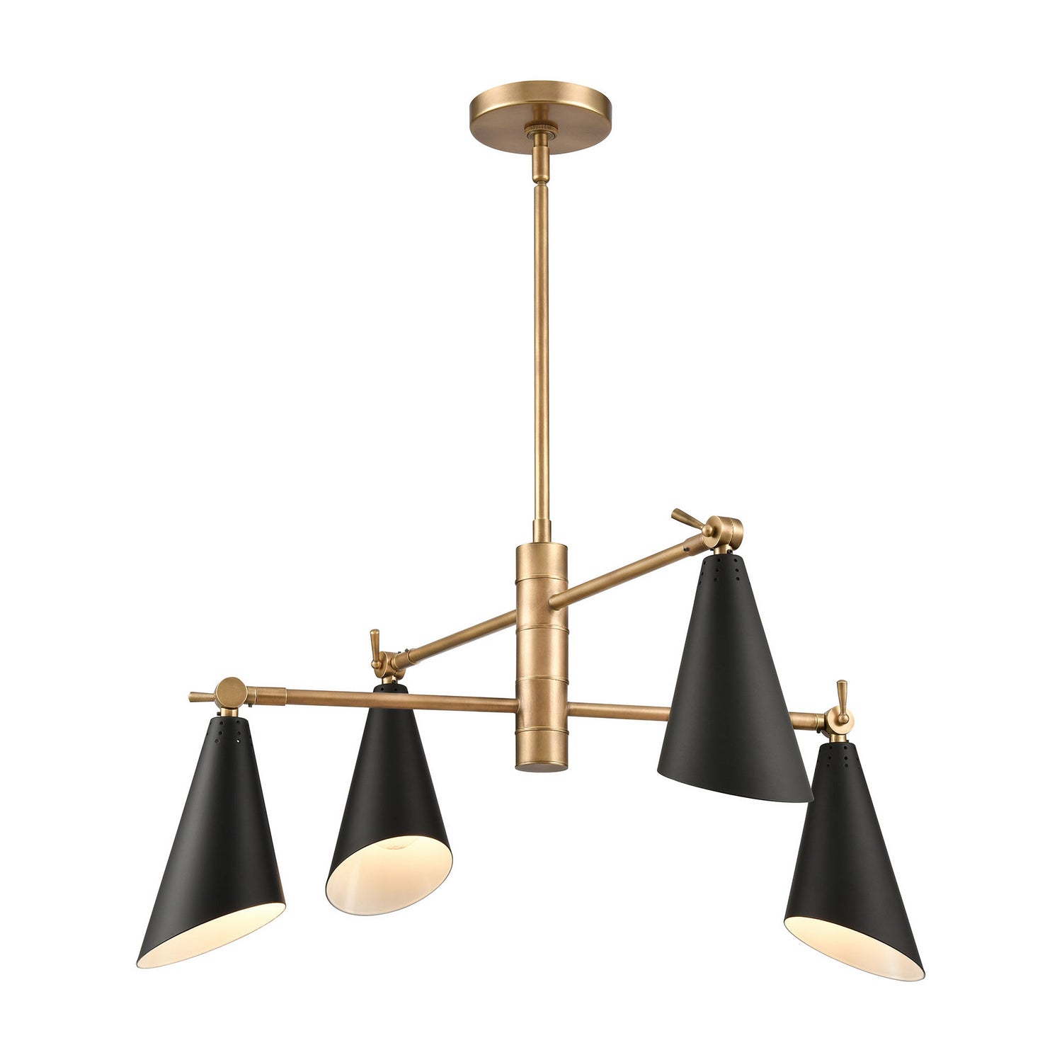 ELK Home - 89216/4 - Four Light Chandelier - Luca - Natural Brass