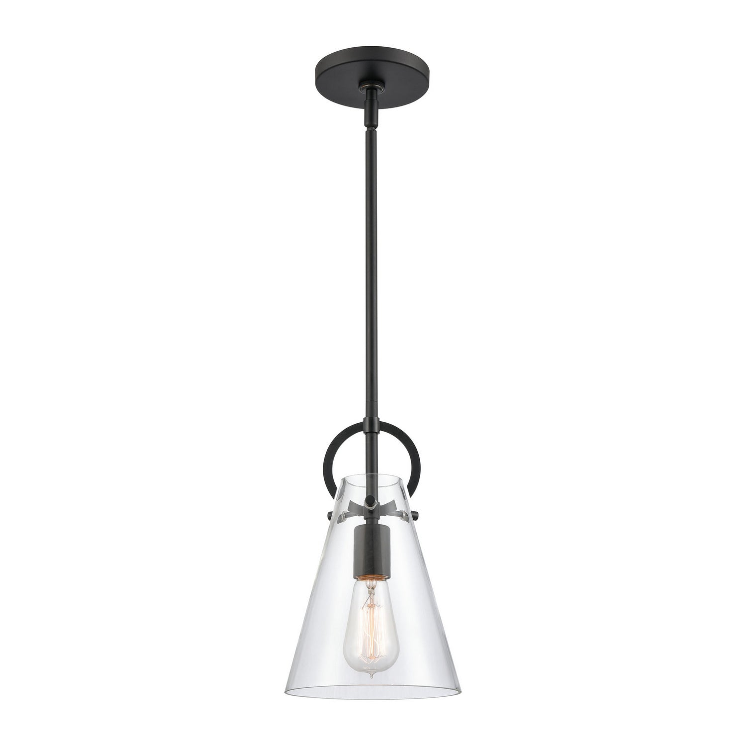 ELK Home - 89345/1 - One Light Mini Pendant - Gabby - Matte Black