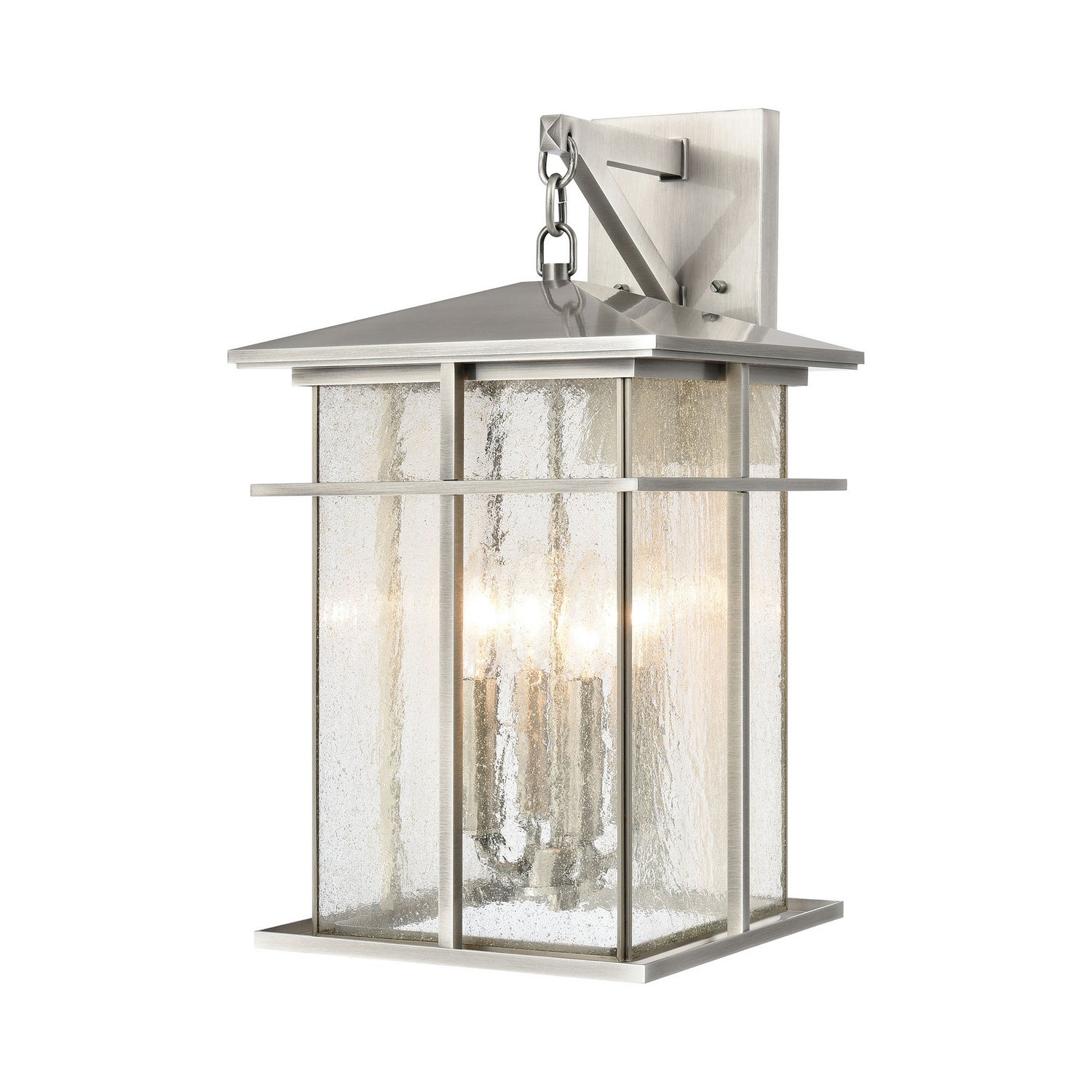 ELK Home - 89372/4 - Four Light Outdoor Wall Sconce - Oak Park - Antique Brushed Aluminum