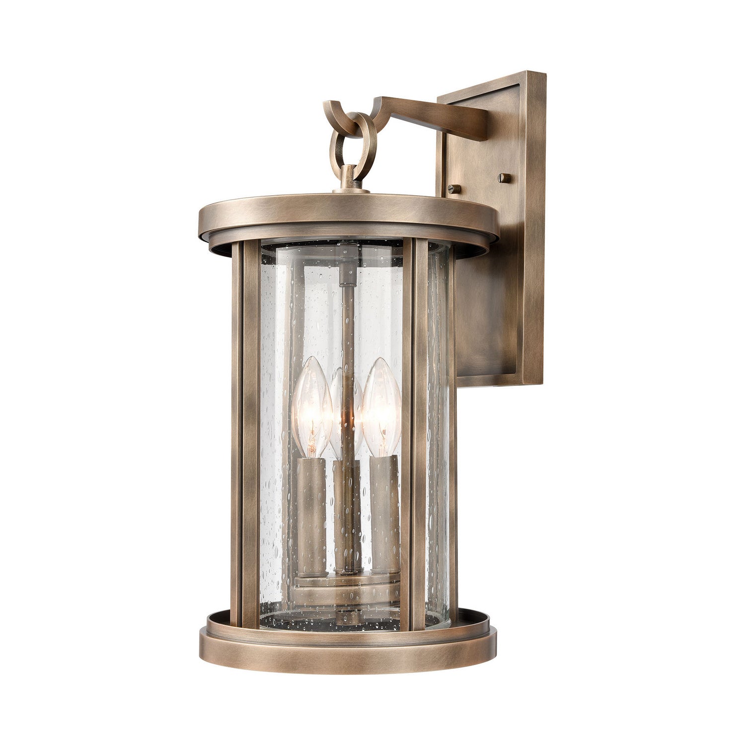 ELK Home - 89392/3 - Three Light Outdoor Wall Sconce - Brison - Vintage Brass