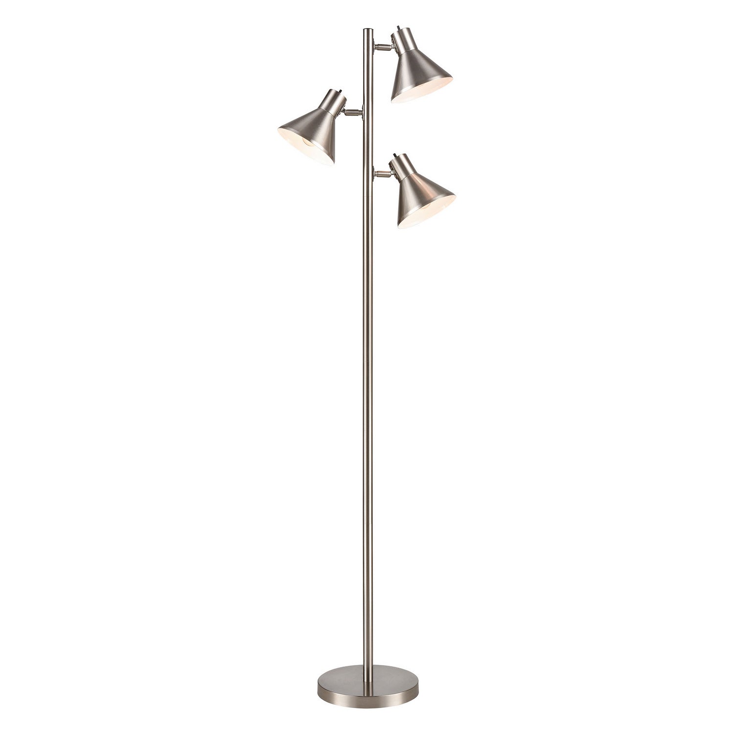 ELK Home - S019-7279 - LED Floor Lamp - Loman - Satin Nickel