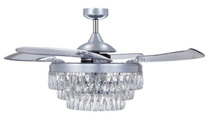 Beacon Lighting - 21292301 - 48``Ceiling Fan - Veil - Chrome