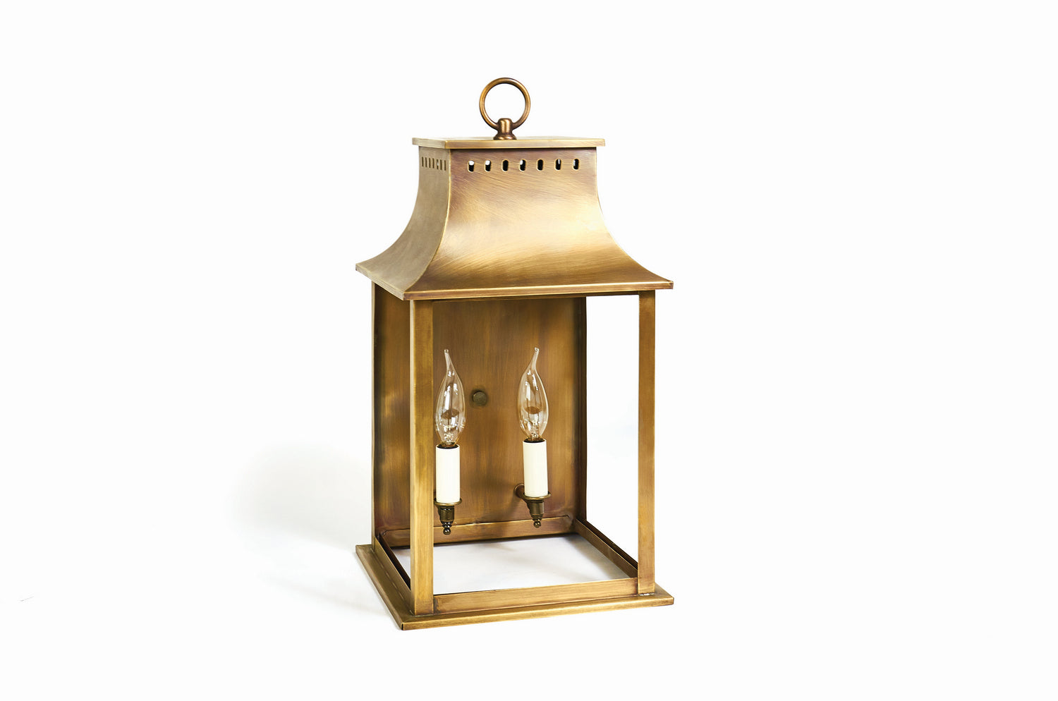 Northeast Lantern - 11321-AB-LT2-CLR - Two Light Wall Mount - Rockland - Antique Brass