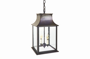 Northeast Lantern - 11322-DB-LT2-CSG - Two Light Hanging Lantern - Rockland - Dark Brass