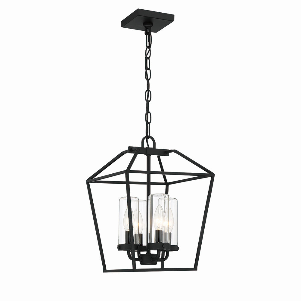 Eurofase - 41960-011 - Four Light Outdoor Pendant - Bastille - Satin Black