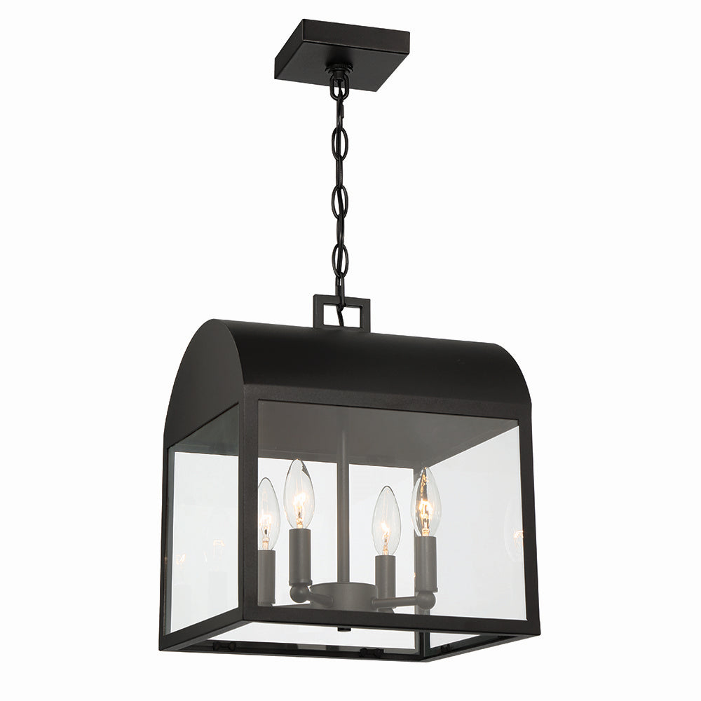 Eurofase - 41967-010 - Four Light Outdoor Pendant - Sawyer - Satin Black