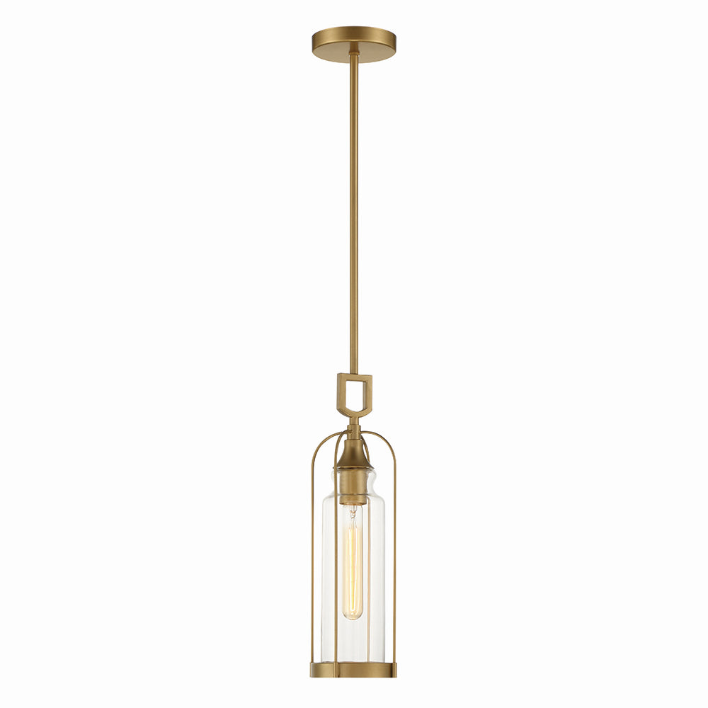 Eurofase - 42727-026 - One Light Outdoor Pendant - Yasmin - Aged gold