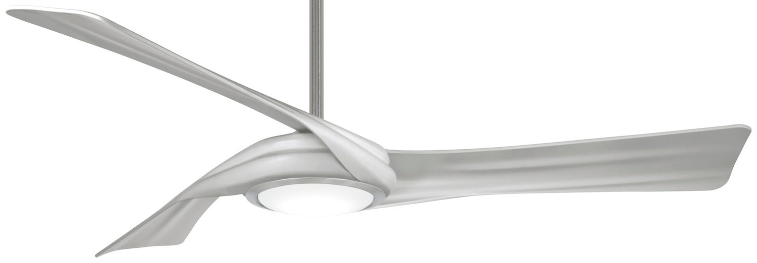 Minka Aire - F714L-BN/SL - 60"Ceiling Fan - Curl - Brushed Nickel With Silver Blades