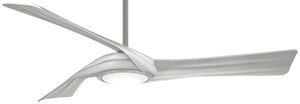 Minka Aire - F714L-BN/SL - 60"Ceiling Fan - Curl - Brushed Nickel With Silver Blades