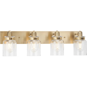 Progress Lighting - P300048-163 - Four Light Bath Bracket - Calhoun - Vintage Brass