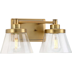 Progress Lighting - P300349-163 - Two Light Bath Bracket - Hinton - Vintage Brass