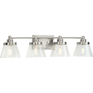 Progress Lighting - P300351-009 - Four Light Bath Bracket - Hinton - Brushed Nickel