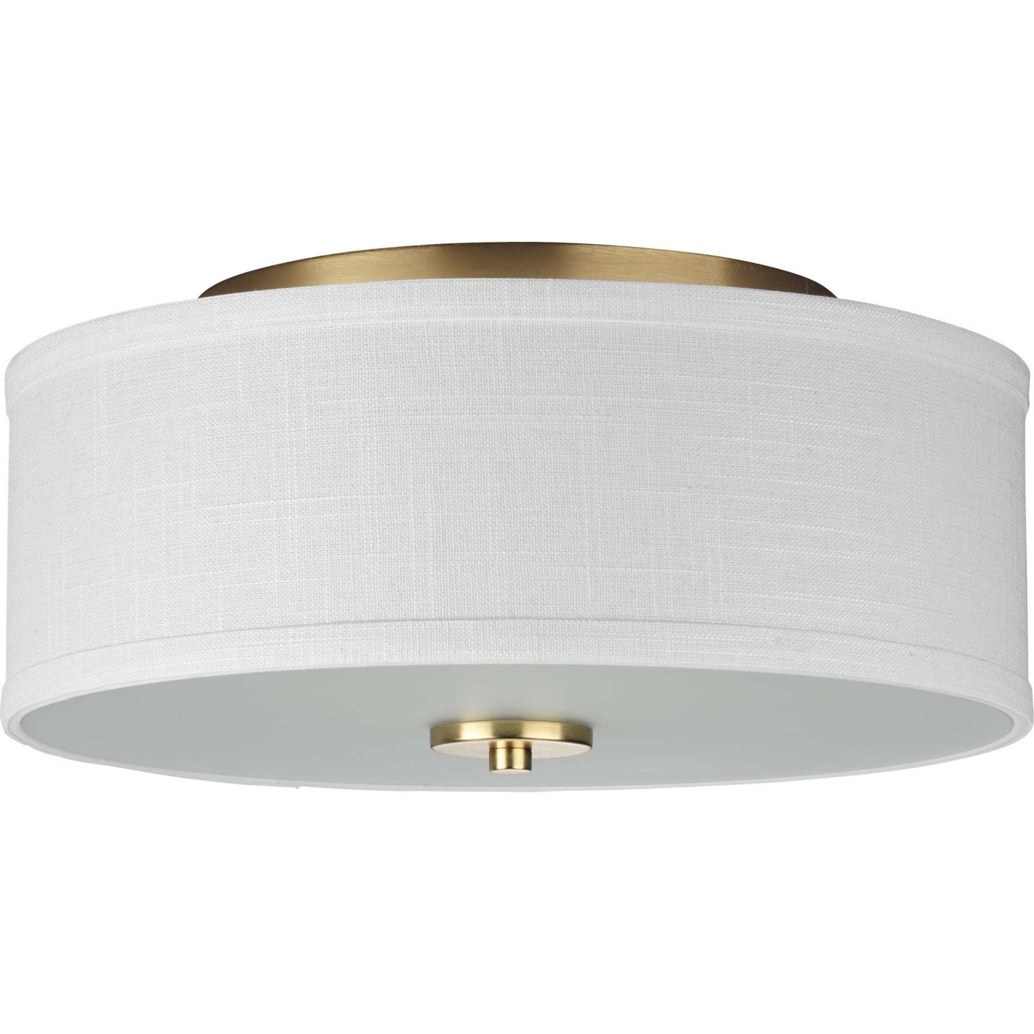 Progress Lighting - P350130-012 - Two Light Semi-Flush Mount - Inspire - Satin Brass