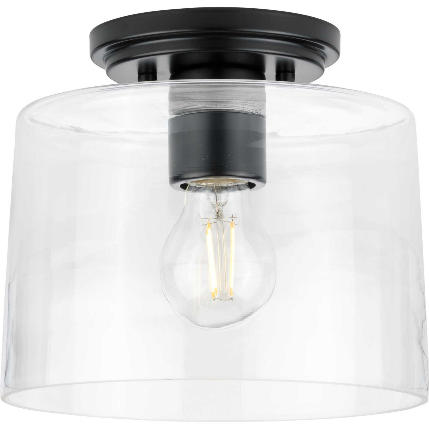 Progress Lighting - P350213-31M - One Light Flush Mount - Adley - Matte Black