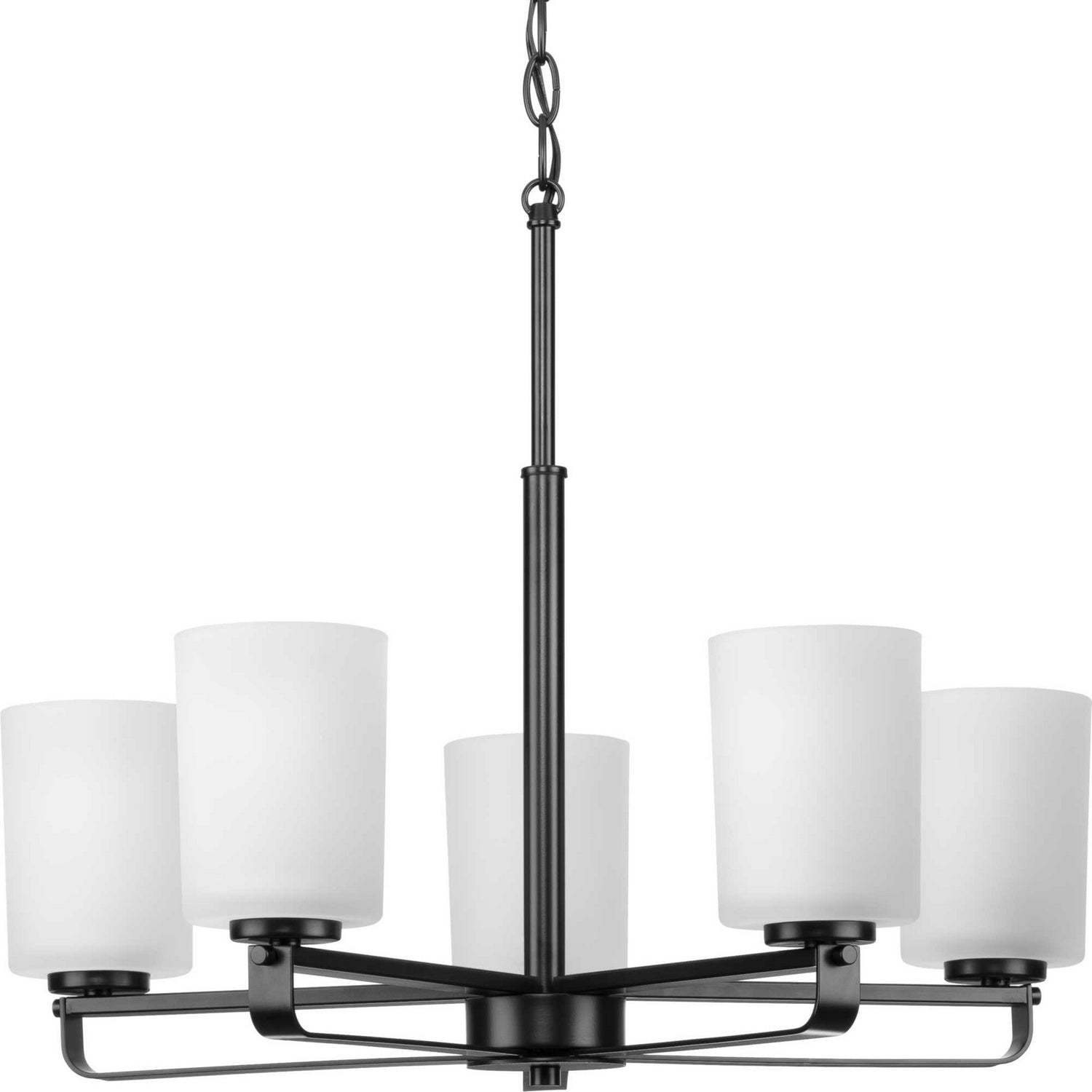 Progress Lighting - P400286-31M - Five Light Chandelier - League - Matte Black