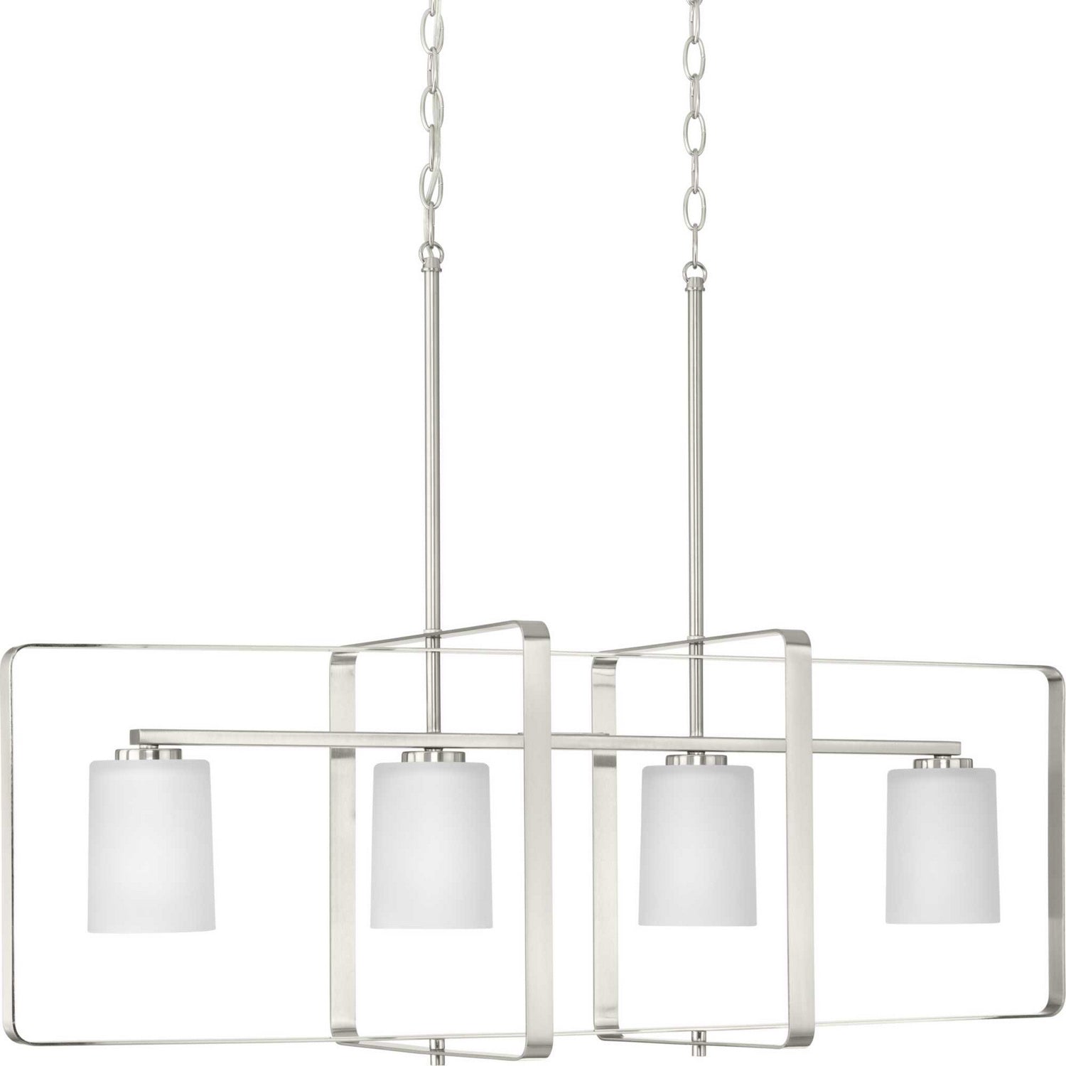 Progress Lighting - P400287-009 - Four Light Island Pendant - League - Brushed Nickel