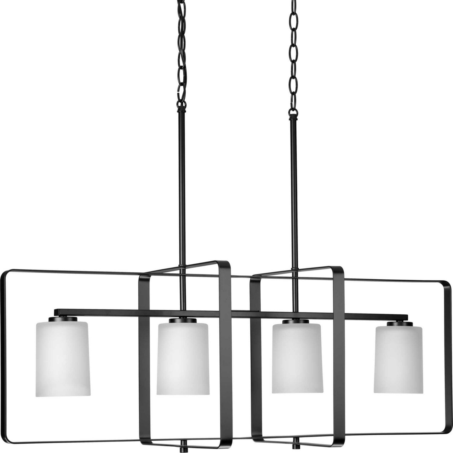 Progress Lighting - P400287-31M - Four Light Island Pendant - League - Matte Black