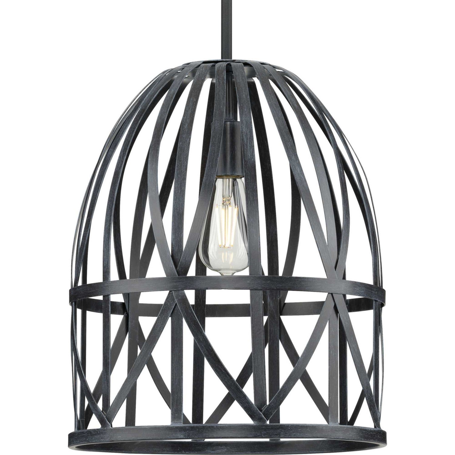 Progress Lighting - P500343-187 - One Light Pendant - Chastain - Cerused Black Oak