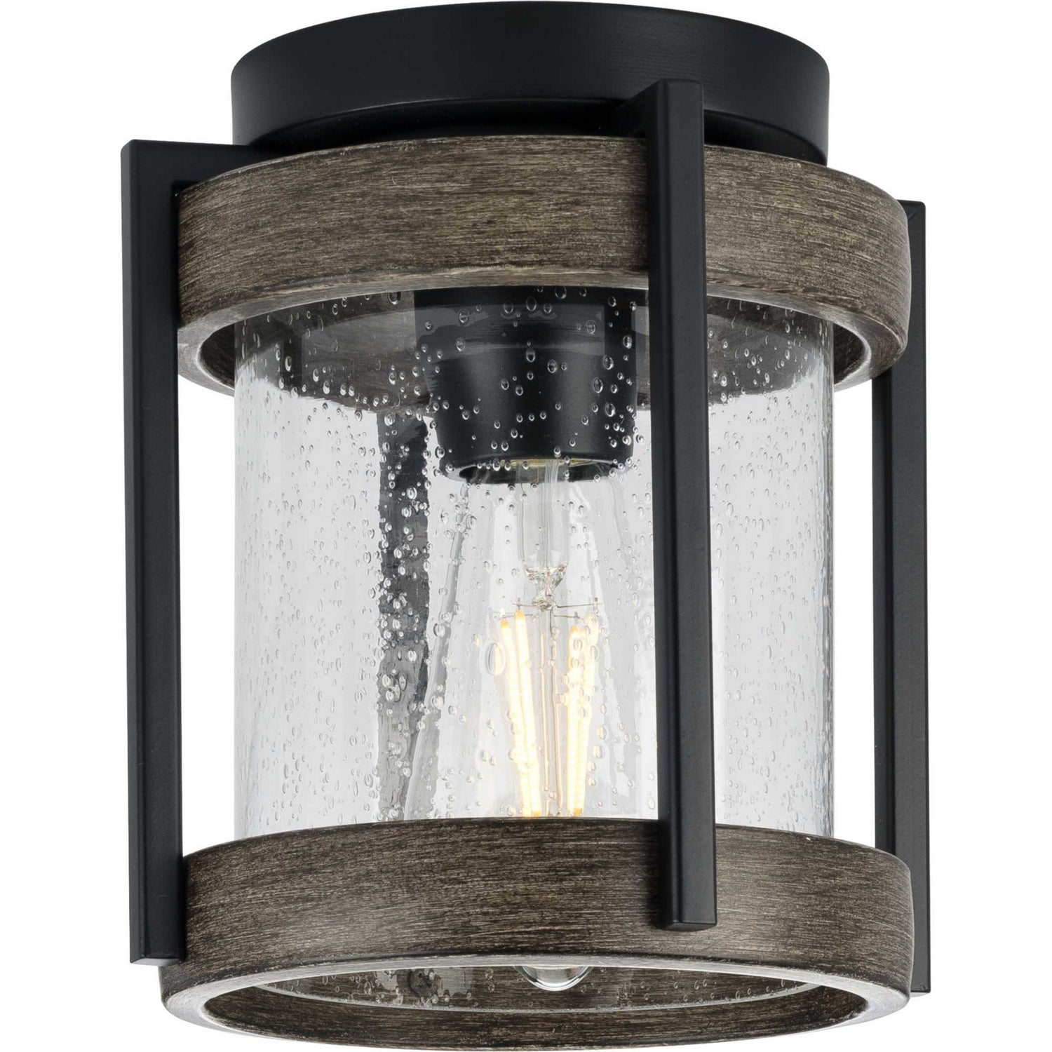 Progress Lighting - P550109-31M - One Light Outdoor Flushmount - Whitmire - Matte Black