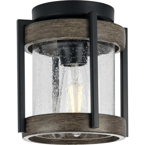 Progress Lighting - P550109-31M - One Light Outdoor Flushmount - Whitmire - Matte Black