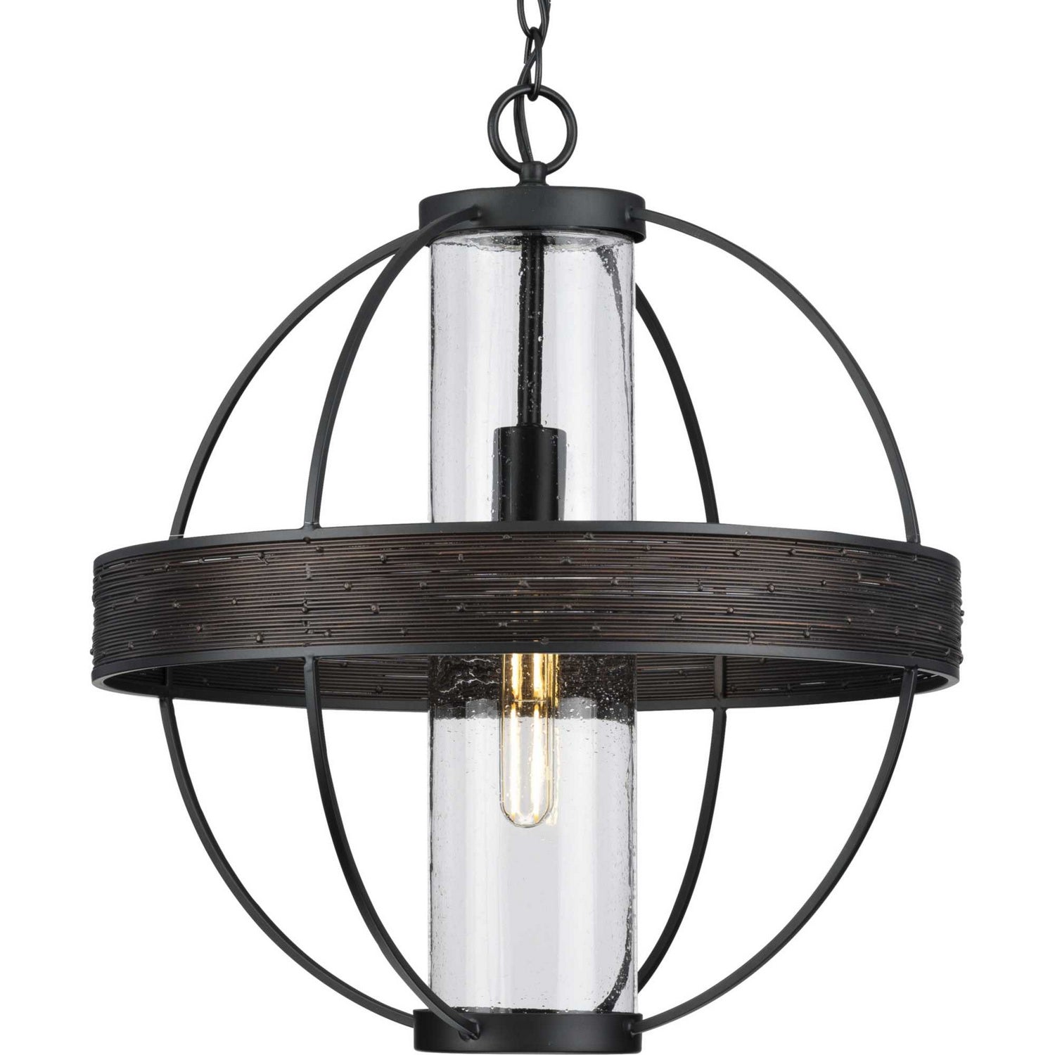 Progress Lighting - P550111-31M - One Light Outdoor Pendant - Terrace - Matte Black