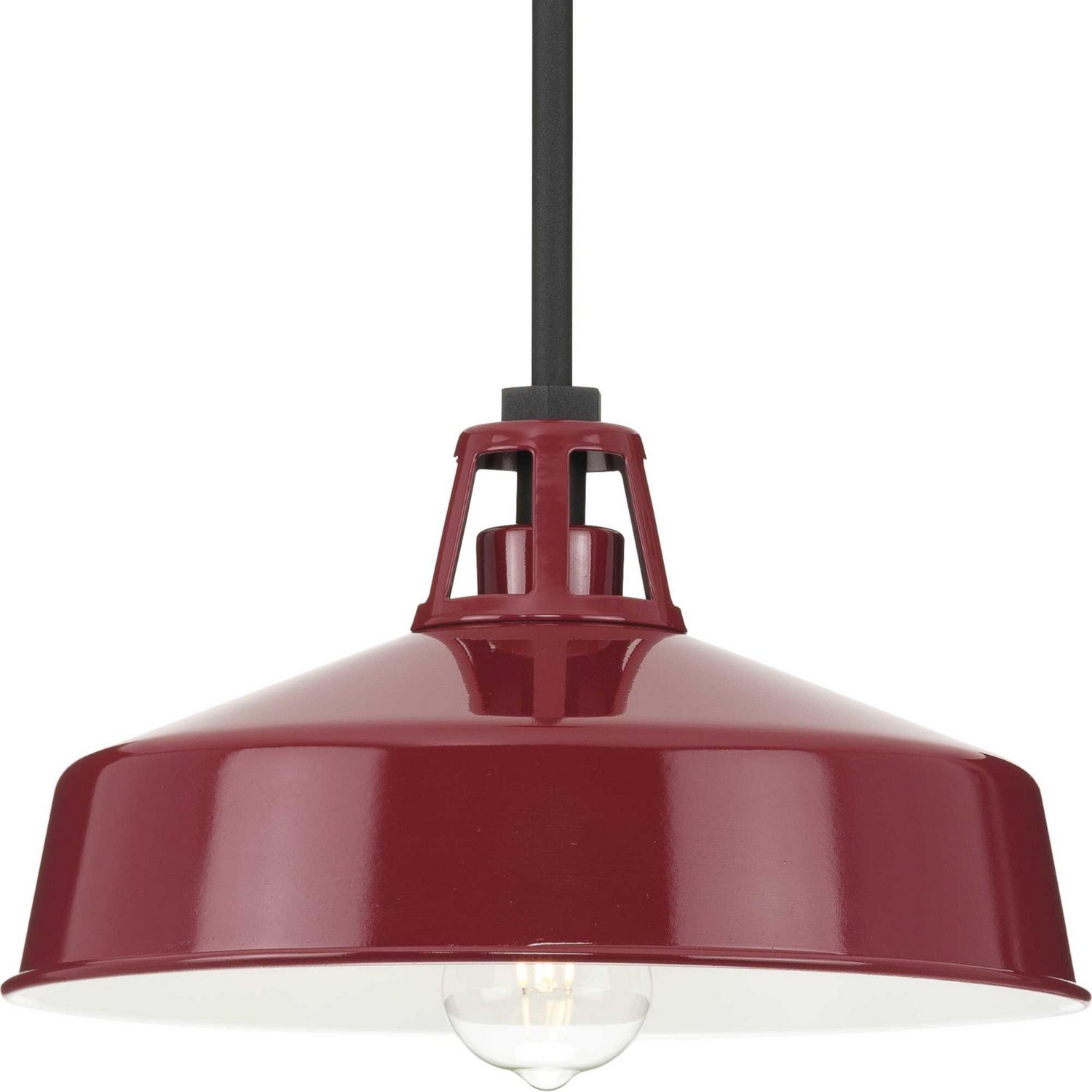 Progress Lighting - P550116-039 - One Light Outdoor Pendant - Cedar Springs - Red