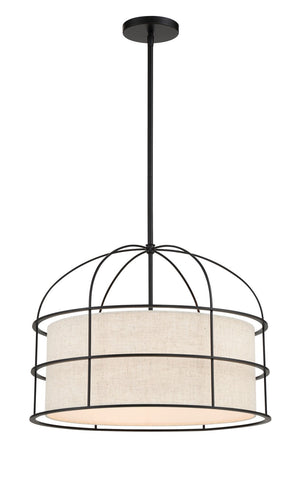 Minka-Lavery - 2155-66A - Five Light Pendant - Gateway Park - Coal