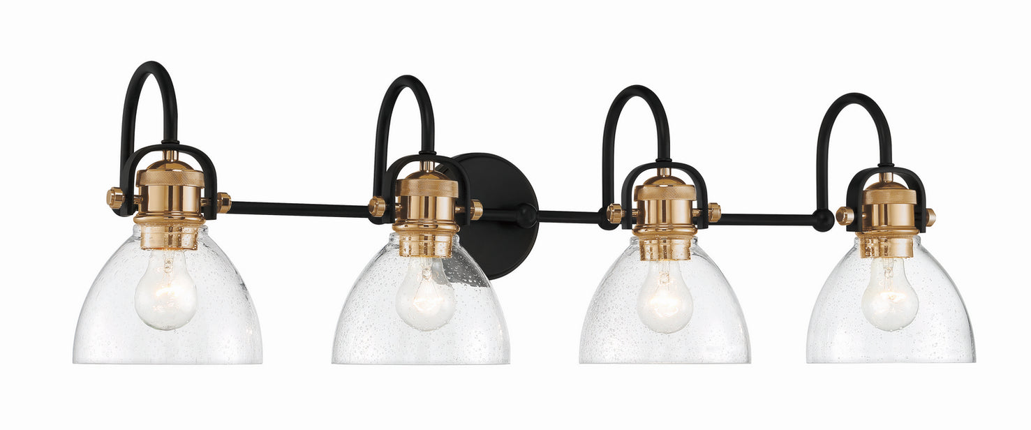 Minka-Lavery - 3364-416 - Four Light Bath - Monico - Bronze w/Brass