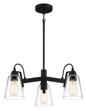 Minka-Lavery - 3993-66A - Three Light Chandelier - Beckonridge - Coal