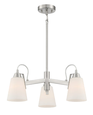 Minka-Lavery - 3993-84 - Three Light Chandelier - Beckonridge - Brushed Nickel